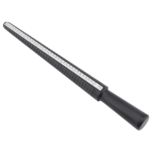 UNICRAFTALE 4 Types Ring Sizing Measuring Tool Plastic Ring Mandrel American Hong Kong Japanese European Size Ring Sizing Mandrel for Accurate Measurements Black Ring Stick Mandrel for Jewelry Making