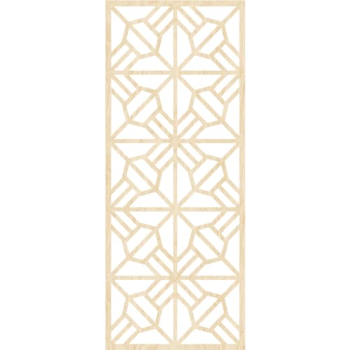 Image of Auburn Decorative Pierced Fretwork Wood Wall Panels, 13 3 /8 inchW x 34 3 /8 inchH x 1 /4 inchT, Birch
