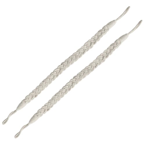 Milisten 2 Alzapaños para Cortinas Estilo Bohemio, Cuerda Tejida de Algodón Beige, 2 Piezas, Accesorios Decorativos y Funcionales para Sujetar Cortinas en Salón, Dormitorio y Oficina