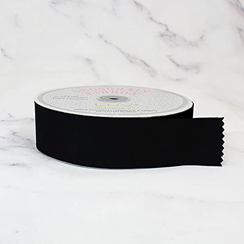 Creative Ideas Solid Grosgrain Ribbon, 1-1/2-Inch By 50-Yard, Black #TOP3
