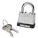 General Security Laminated Steel Padlock with Bumper and Two Keys - Keyed Differently