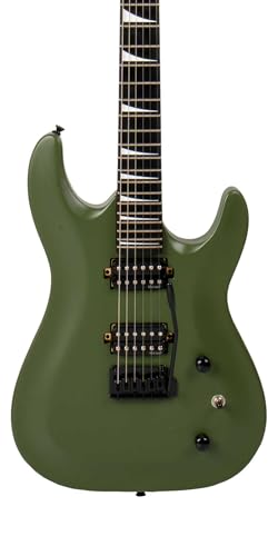 BAMBOO, Guitarra Electrica BOKY HH Green, Orientacion Derecha, 2 microfonos Humbucker, Terminacion Mate.