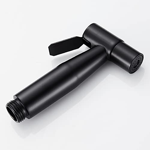 TTDGYYXW Grifo de Ducha Bidé Inodoro Bidé Rociador Negro Acero Inoxidable Mano Bidé Rociador Cabezal Inodoro Cabezal de Ducha Rociador de Acero Inoxidable Negro para Limpieza de Toallas de baño