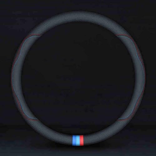 ZCHQF Funda Volante de Coche para BMW 3er M3 E90 E91 E92 E93 F30 F31 F34 F35 F80, Suave Transpirable Microfibra Cuero Suave Cubre Volante Interior Accesorios,Normal-B