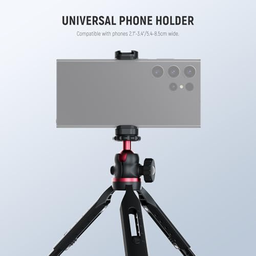 Image of NEEWER Entry Level Version Mini Tripod for Camera, 360 Small Desk Portable DSLR Webcam Cell Phone Mount Holder Stand Selfie Stick Grip Compatible with iPhone Samsung Android Video Recording, GM-2G