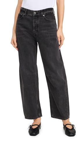 Madewell Women's The Darted Barrel-Leg Jean, Olenda Wash, 32