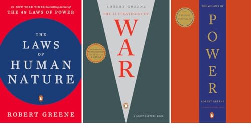 Robert Greene 3-Book Set – Laws of Human Nature, 48 Laws of Power & 33 Strategies of War