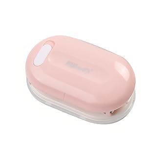 KW Trio 3 Hole Paper Punch, Handheld Mini Loose Leaf Puncher, Supports 5.5mm Aperture with 5 Sheet Capacity, Portable 3 Hole Puncher for Notebook Scrapbook Diary Planner Calendars Pink