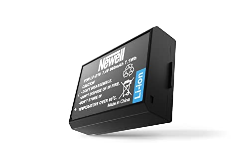 Newell Brand Rechargeable Li-ion Battery Replacement for LP-E10,7.4V 960 mAh, Black, Small. Compatibility – EOS 1100D, EOS 1200D, EOS Rebel T3, EOS Rebel T5, X50 & EOS Kiss