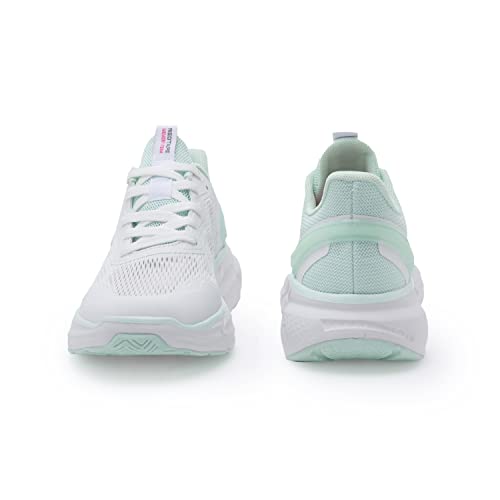Image of Red Tape Sports Shoes for Women's- Neon Green Lace-Up, Shape Adjustable Sports Athleisure Shoes, Perfect for Walking & Running