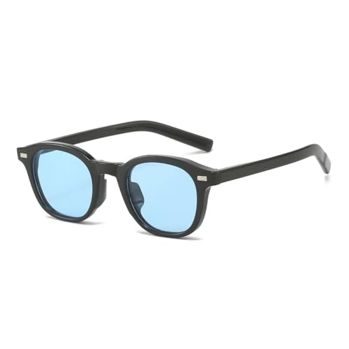 Lunettes de soleil ovales style punk d'exception avec rivets pour femme