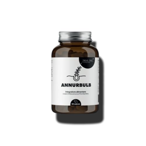 ANNURBULB - Integratore Capelli a base di MELA ANNURCA CAMPANA, PINO MARITTIMO, EQUISETO contro la Caduta dei Capelli- Formato da 90 CAPSULE - UOMO - DONNA