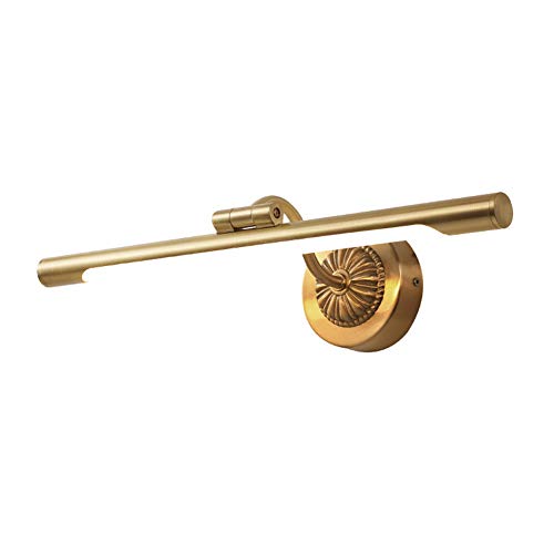 Preisvergleich Produktbild Badezimmer Messing Wandleuchte Moderne LED Badezimmerspiegelleuchte Einstellbarer Winkel Make-up Beleuchtung Bild Licht Badezimmer Zubehör [Energieklasse A ++]