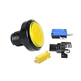 Arcade 45MM Round Yellow Push Buttons Illuminated LED Light With Microswitch -  N\D