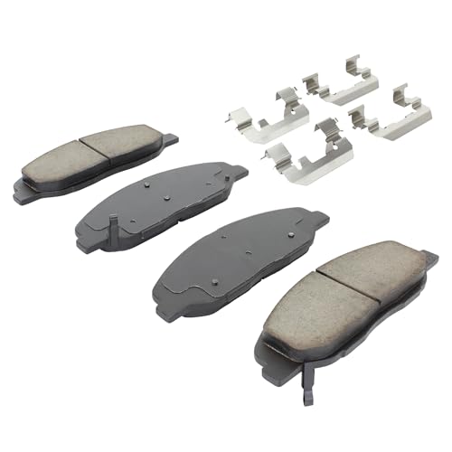 Image of QUALITY-BUILT Front Semi-Metallic Brake Pads, Premium 1001-1332M, Compatible with 2008-2014 Cadillac (CTS,STS)