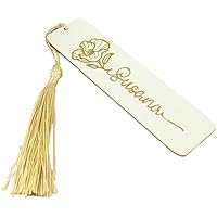 Levenalm Leven Punto de libro madera personalizado Marcapáginas