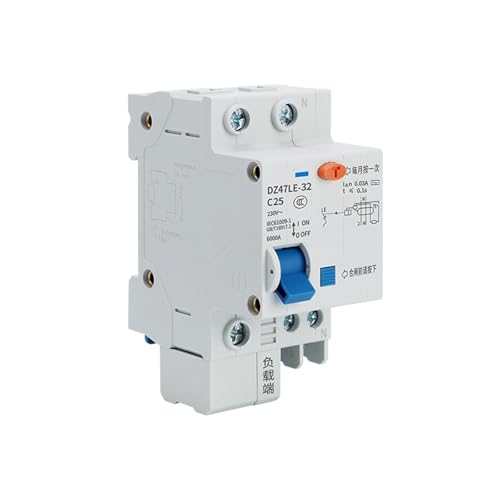 Disjoncteur DZ47LE 4P 20A pour protection modulaire tableau électrique