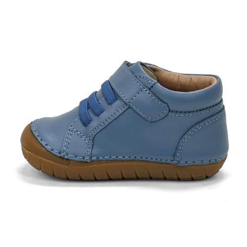 Old Soles Toddlers Ted Pave Casual Leather Shoes, Indigo Gum Sole,22 EU (6 US) M US4