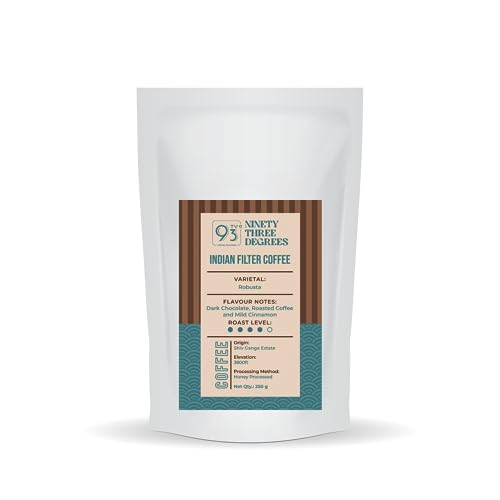 93 DEGREES COFFEE ROASTERS - THE MINI IF GIFT BOX (Indian Filter Coffee Beans - 250g, Indian Filter, and Dragees) - Image 2