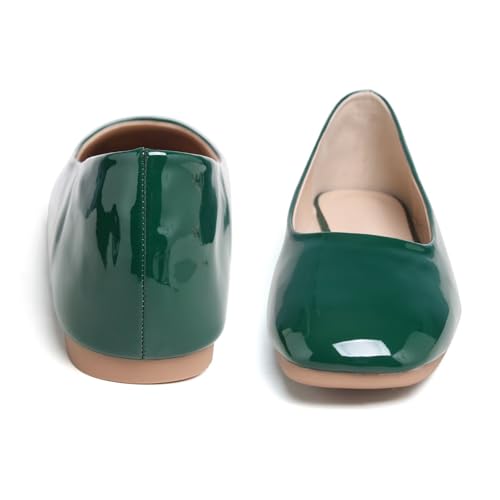 Image of Dear Time Women's Casual Foldable Ballet Flats Square Toe Ballerina Flats Shoes Comfortable