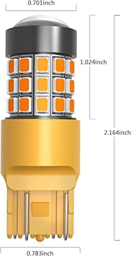 Luces LED T20 7443 Alla iluminación para mejorar visibilidad de marcha atrás coche 7
