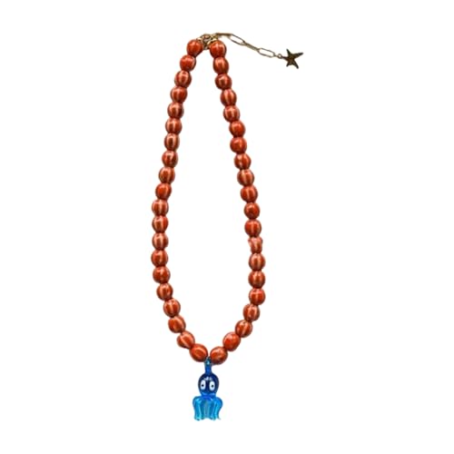 Chaîne de cou à breloque animale en céramique, collier sur mesure