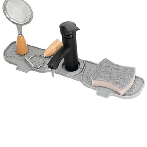 Estera del grifo para encimera: estera de silicona separable para el hogar | sumidero de encimera apto para lavavajillas, sumidero multifuncional para restaurante Bellv
