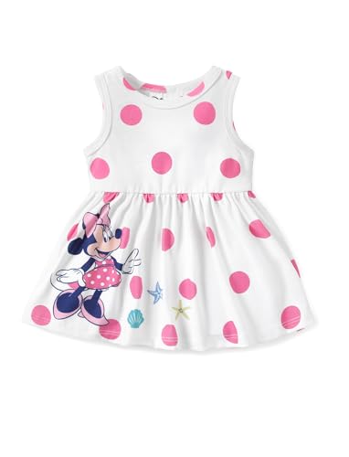 Image of Disney Princess Frozen Elsa Minnie Mouse Girls Dress Sleeveless Casual Summer Outfit School Holiday Clothes Baby-Toddler