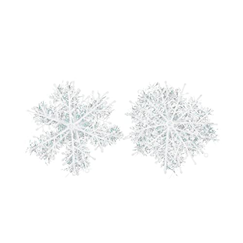 Ciieeo 120 Pacotes decoração de flocos de neve flocos de neve espumantes decoração de floco de neve