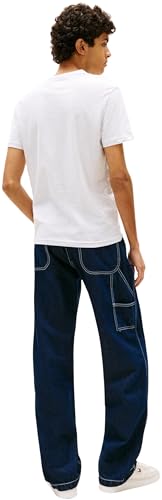 Tommy Jeans Herren 2er Pack T-Shirts Kurzarm Jersey aus Baumwolle, Mehrfarbig (Grey Htr/Shadow Pine), XS – Ansicht 3