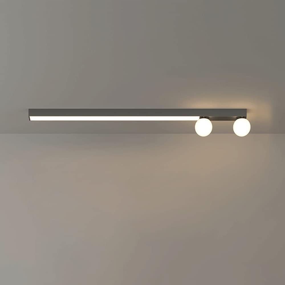 Lustre linéaire LED plafonnier moderne et lustre longue bande salon