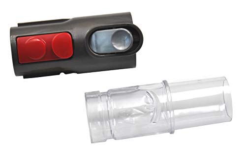 Neu auf Alt Adapter kompatibel mit Dyson Staubsauger V7, V8, V10, SV10, SV11 / 968235-1 mit Adapter für jedes 32 mm Zubehör (1437+1432)
