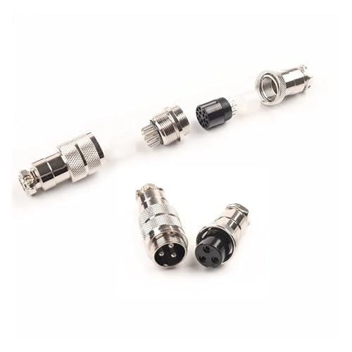 Conector de aviación GX20 para cable aéreo con rosca de precisión 5