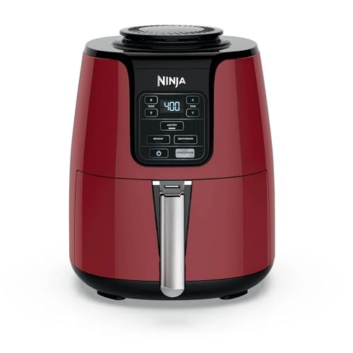 Ninjaaf100airfryerceramiccoatednonstickbasketdehydratereheatsforquickeasymeals4quartcapacityhighglossfinishred  Urban Country Home Decor Ninja af100 air fryer ceramic coated nonstick basket dehydrate reheats for quick easy meals 4 quart capacity high gloss finish red  urban country home decor