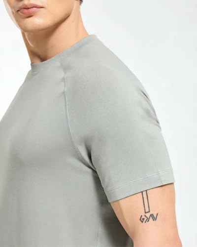 Image of Wellbi Bamboo Performance T-Shirt for Men | Raglan Sleeve Gym Training Sportswear | Quick Dry Moisture Wicking Anti-Bacterial | Ultra-Soft Breathable Eco-Friendly Activewear