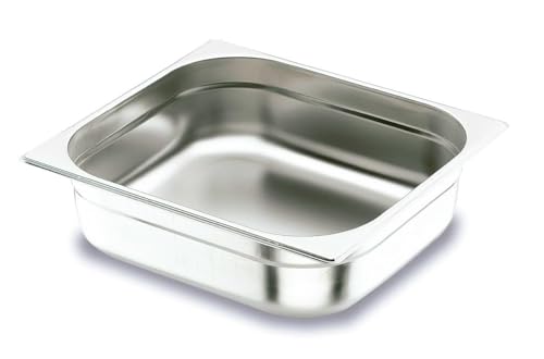 Cubeta 2/3 sin asa, medidas 354x325x150 mm, material plástico resistente. Diseñado para: almacenamiento y transporte de alimentos.