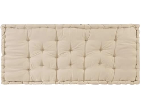 Image of ATOOTFUSION Cotton Box Mattress, 5-Inch Thick, Soft Foldable Floor Mattress Medium Firm, Single Bed Size 72x30X5 Inches (Off White)