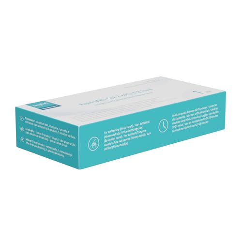 EUROPAPA 1x Corona Laientest Schnelltest und Grippe Test auf Covid-19 und Influenza A/B, Antigentest Selbsttest SARS-CoV-2 Flu A Flu B 3in1 Combo Rapid Test Cassette, für Zuhause, Einzelverpackt
