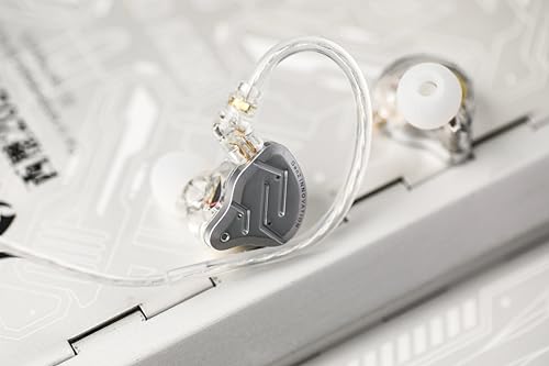 LINSOUL KZ ZSN PRO 2 Moniteur intra-auriculaire, pilote hybride 1BA+1DD, casque HiFi IEM, écouteurs filaires, câble amovible plaqué argent de 0,75 mm 2 broches pour audiophiles (argent, avec - Les Beatles, Paul McCartney, John Lennon, RIngo Starr, George Harrison LINSOUL KZ ZSN PRO 2 Moniteur intra-auriculaire, pilote hybride 1BA+1DD, casque HiFi IEM, écouteurs filaires, câble amovible plaqué argent de 0,75 mm 2 broches pour audiophiles (argent, avec – Image 7