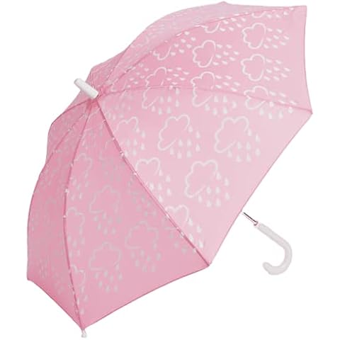 Grass & Air Umbrella Kids, Little Kids Colour-Revealing Umbrella, 17" Children's Umbrella (Baby Pink) Cover