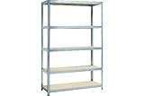 ferreteria plus  Quality ferreteria Plus M282086 - Estanteria Metalica y Madera sin Tornillos 180x120x45