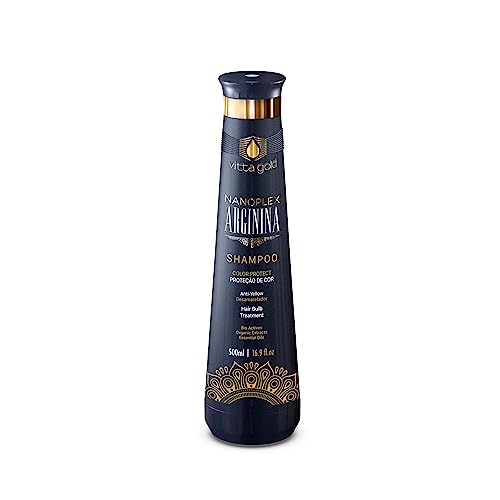 Nanoplex Arginina Shampoo - es un producto de tratamiento para alisar el cabello adecuado para cabellos teñidos, secos y dañados - Tratamiento para el crecimiento del cabello, reparación del cabello