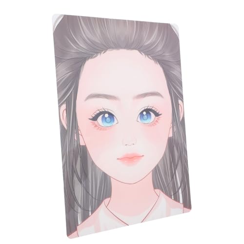 SKISUNO Molde para prática de maquilhagem facial placa de desenho palmilhas pinturas inclui vários modelos