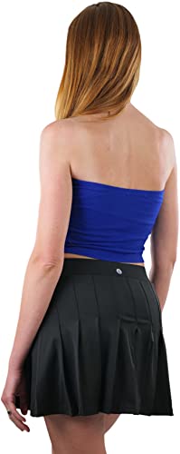 Image of ToBeInStyle Women's Cotton-Spandex Blend Stretchy Tube Top
