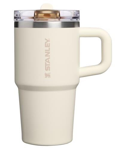 Image of STANLEY Quencher ProTour Flip Straw Tumbler with Leakproof Lid 20 oz | Built-In Straw & Handle | Cupholder Compatible for Travel | Insulated Stainless Steel Cup | BPA-Free | Cream