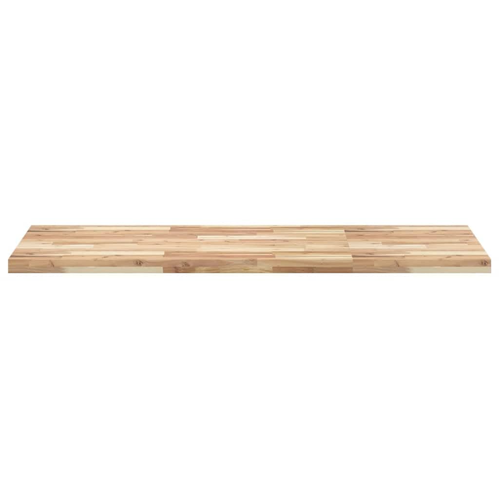 Blat biurka z litego drewna akacjowego, 140 x 60 x 4 cm, nieobrobiony, prostokątny, blat roboczy do biura, biura domowego, wszechstronne zastosowanie, wytrzymały, trwały