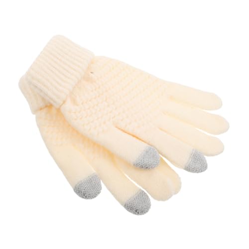 Homoyoyo Winter Touch Screen Gloves: Soft Knit Thickened Thermal Warm Touchscreen Gloves For Students Cold Weather Outdoor Activities Use