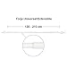 MERCURY TEXTIL Barra Sencilla Forja Universal Extensible,Barra de Cortinas Decorativa Extensible (Blanco,...