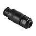 Laroal BC01 Cable Connector Power Connection Socket Power Connector IP68 Waterproof 3-Pin Power Connection Plug for Micro Inverter/Balcony Power Station (Female)