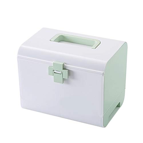 JacCos Medical Box Storage Multifunctional First Aid Kit, Portable Storage Box, Tool Box with Drawer, Large Capacity, Pink Portable Medicine Chest Drug Storage Box Convenient and Practical (Color : X